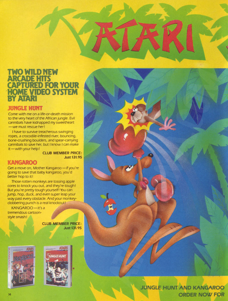 Jungle Hunt / Kangaroo · page 1/2 · 1983