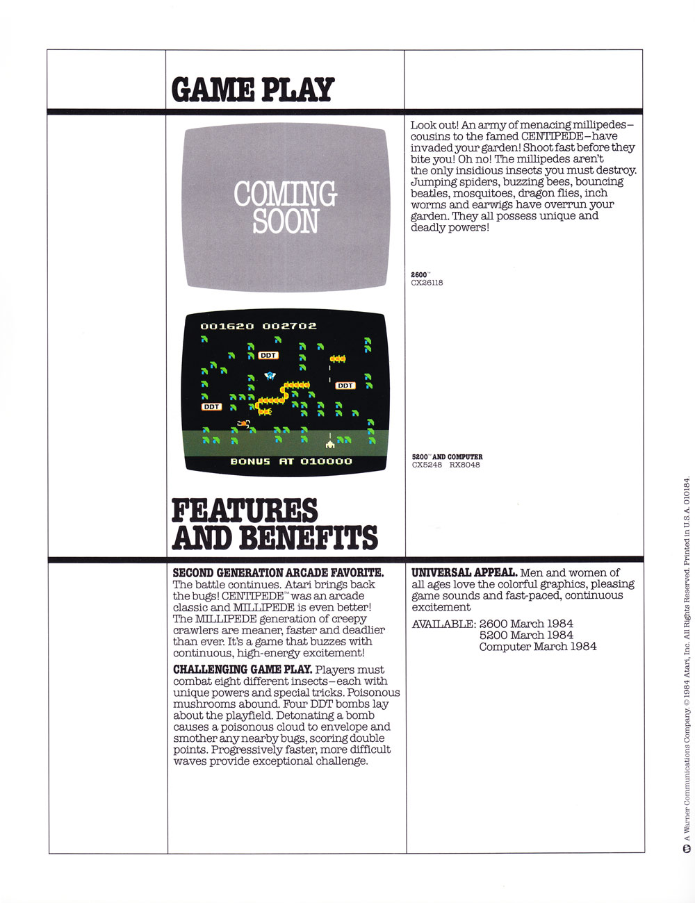 Millipede · page 2/2 · 1984