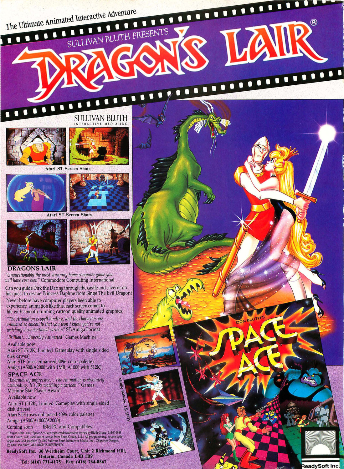 Dragon's Lair / Space Ace · 1989