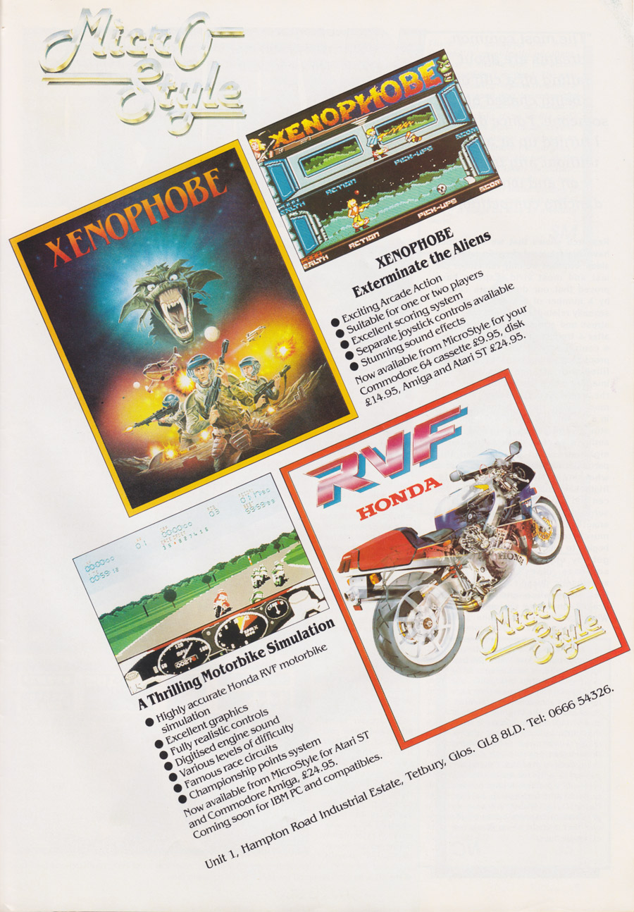Xenophobe / RVF Honda · 1989