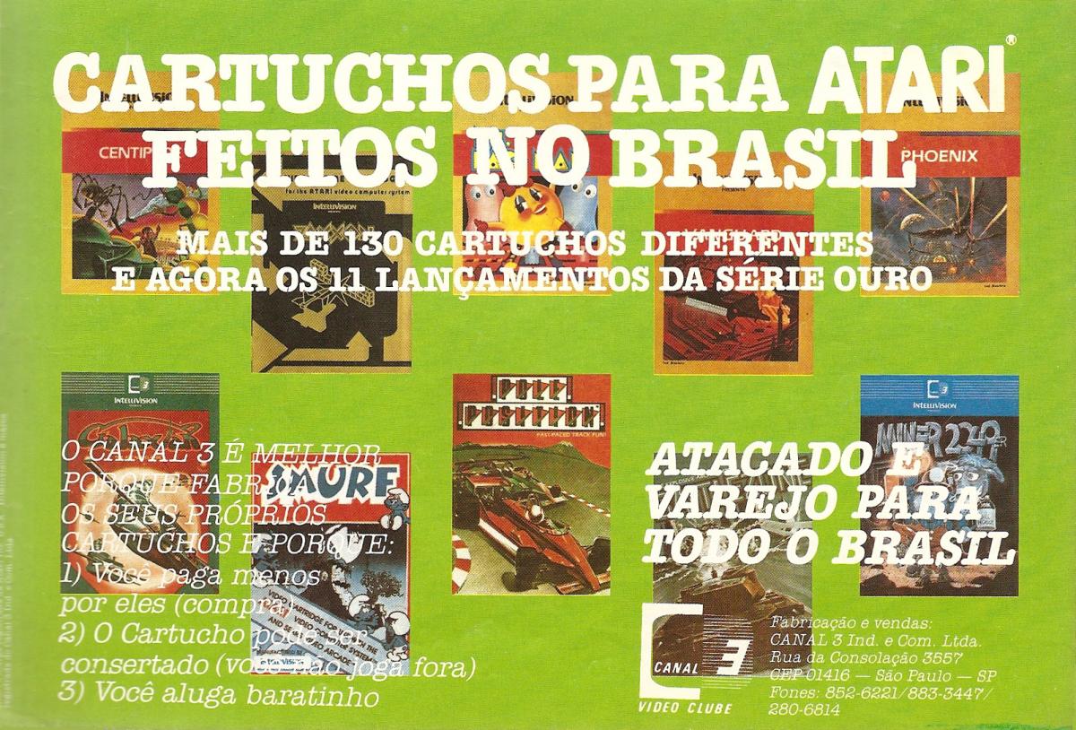 Cartuchos para Atari Feitos no Brasil.