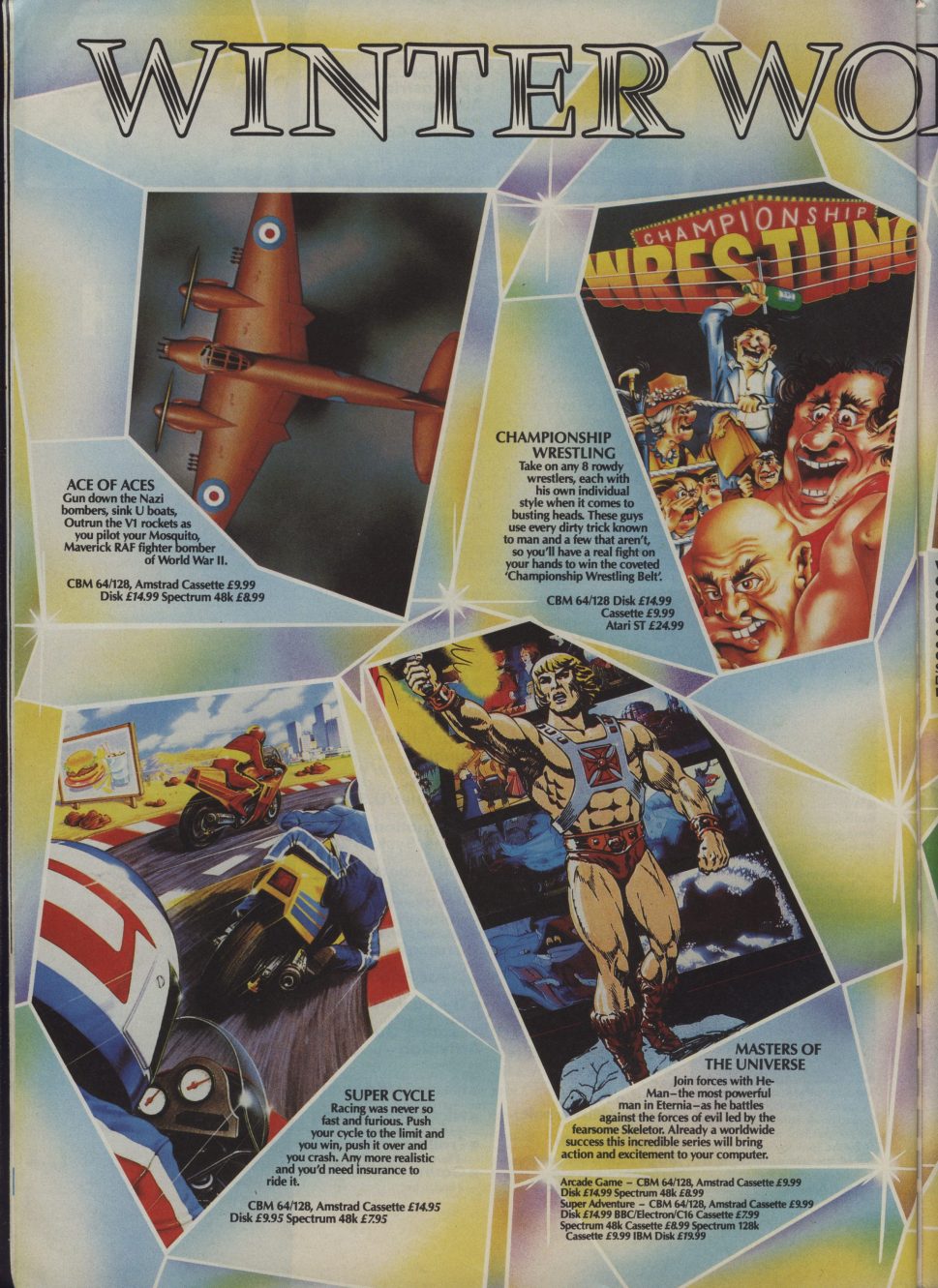 Championship Wrestling / Super Huey II / World Games · page 1/2 · 1987