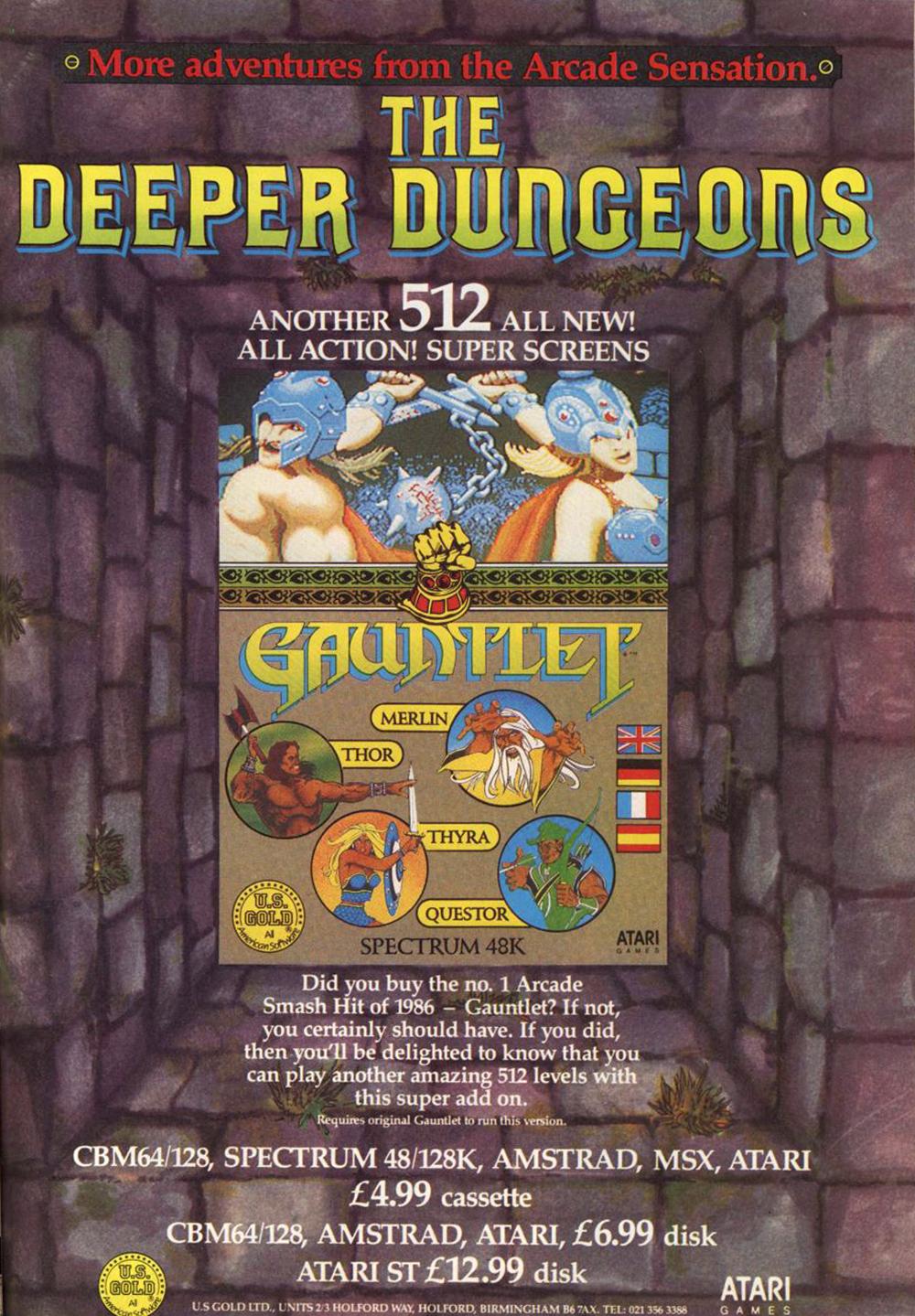 Gauntlet - The Deeper Dungeons · 1987