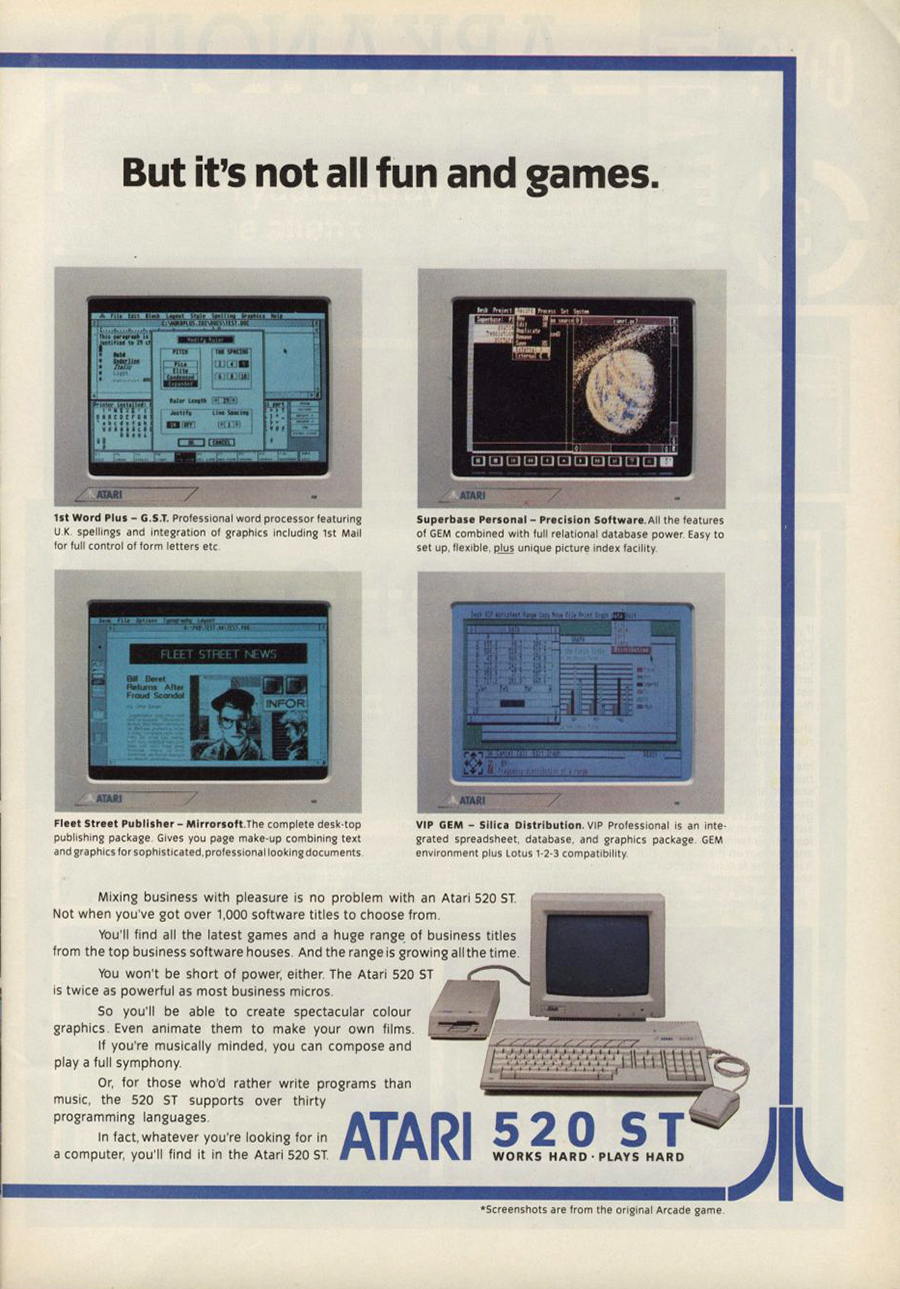Atari 520ST Gives You The Power to Defeat Deadly Enemies · page 2/2 · 1987
