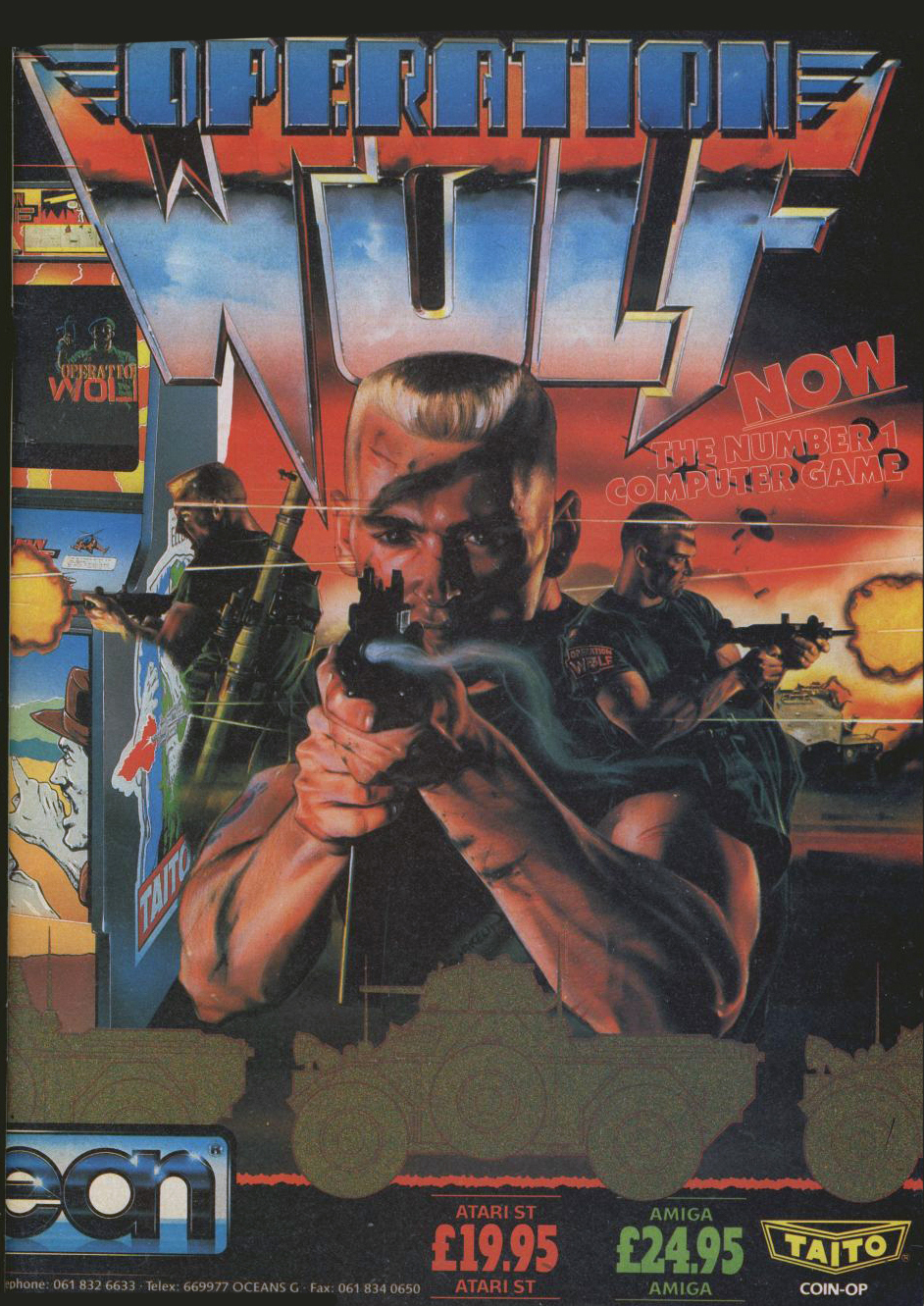 Atari ST Operation Wolf : scans, dump, download, screenshots, ads ...