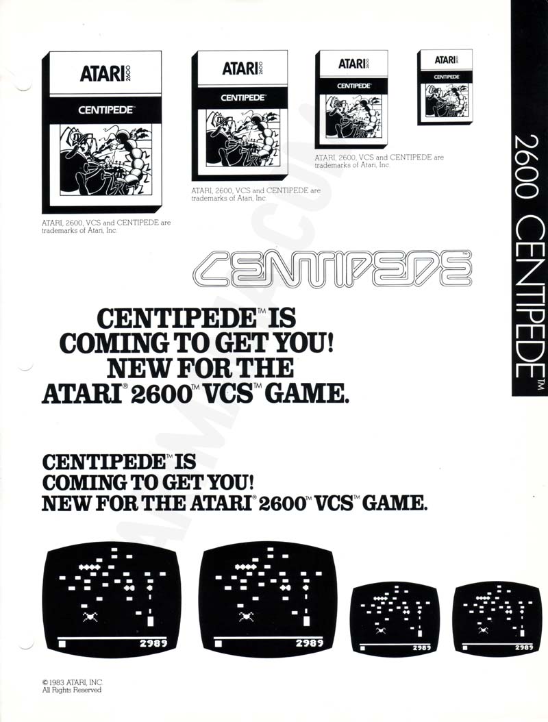 Dealer Ad Template - Centipede · 1984