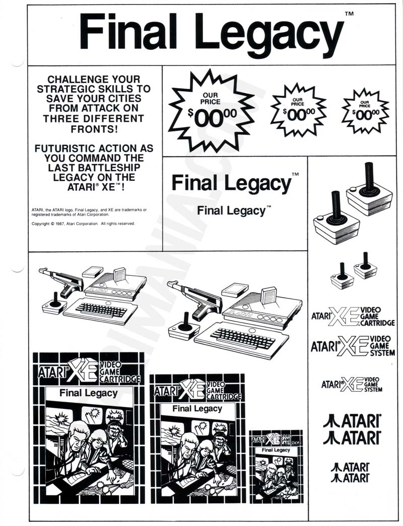Dealer Ad Template - Final Legacy (XE) · 1987