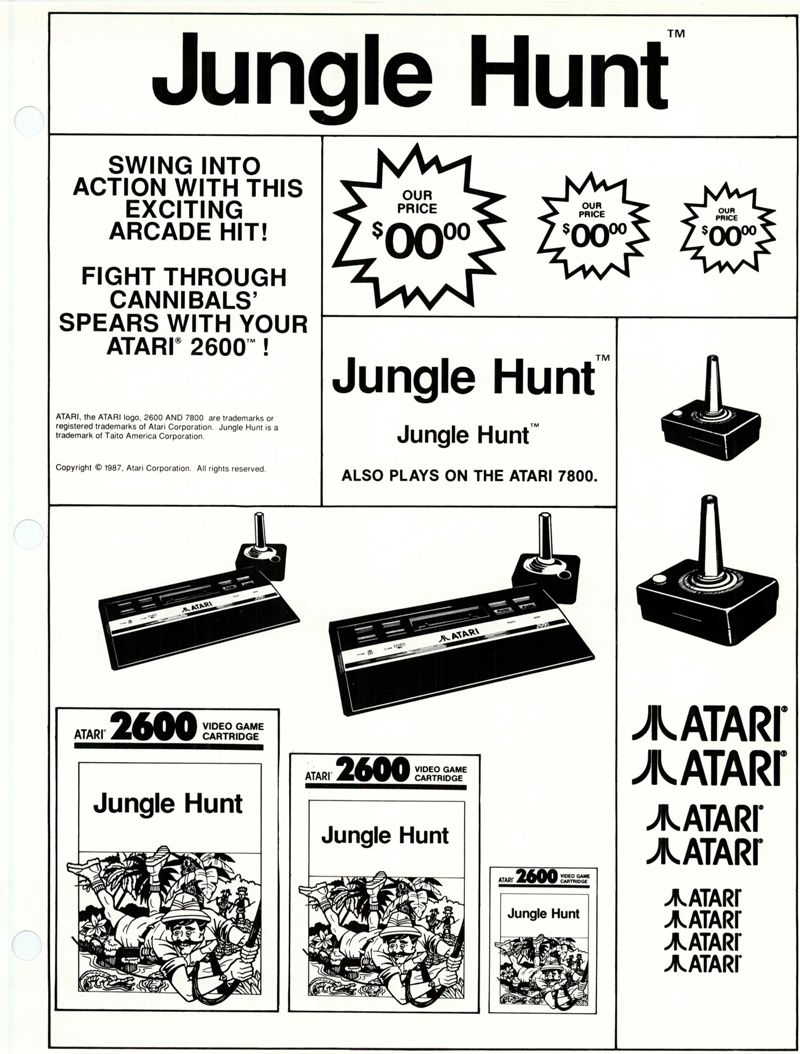 Dealer Ad Template - Jungle Hunt · 1987