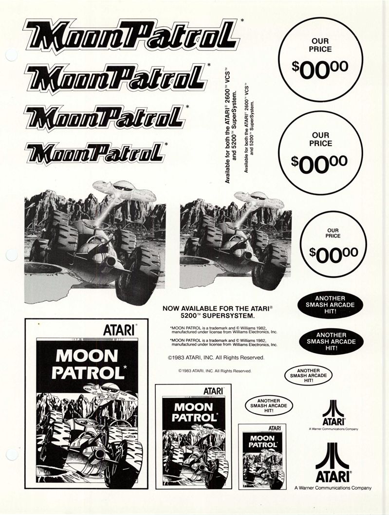 Dealer Ad Template - Moon Patrol · 1983