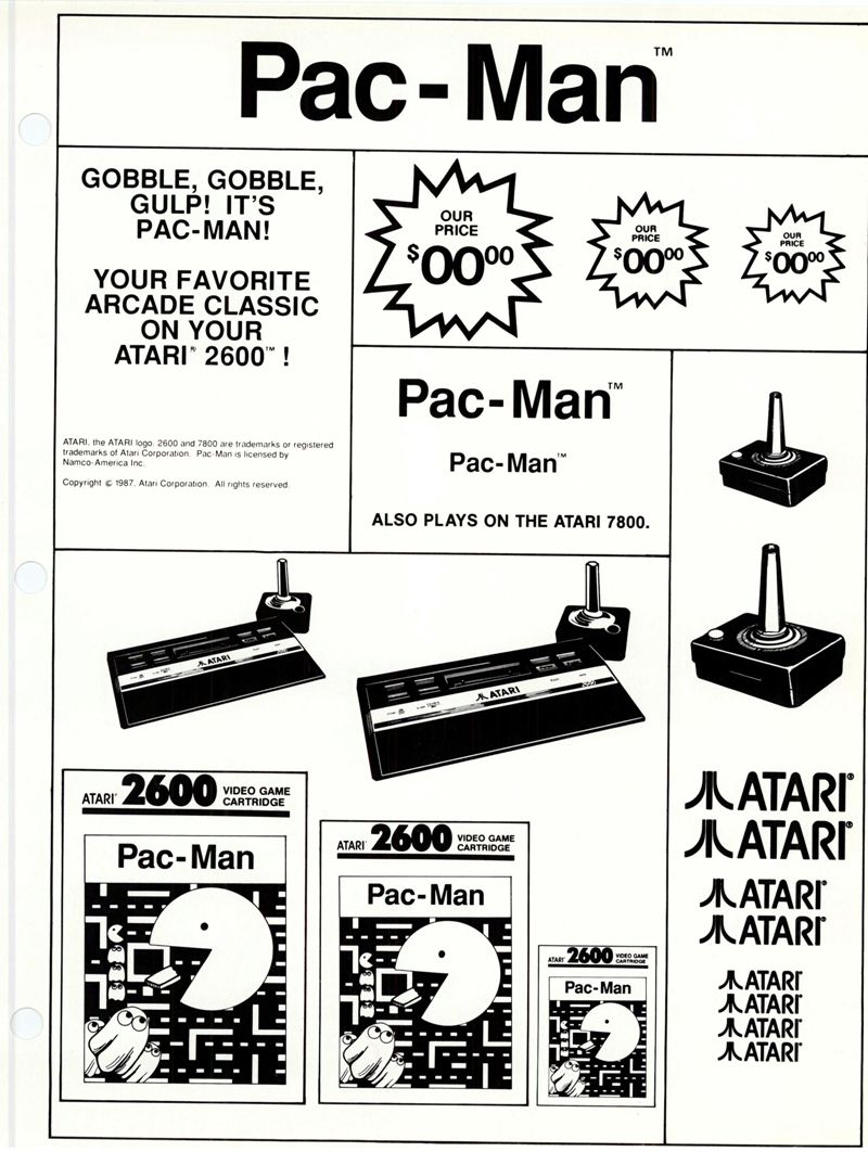 Dealer Ad Template - Pac-Man · 1987