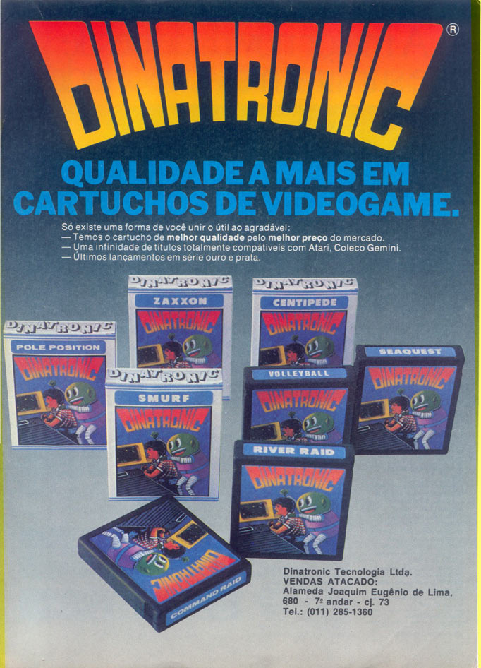 Qualidade a Mais em Cartuchos de Videogame.
