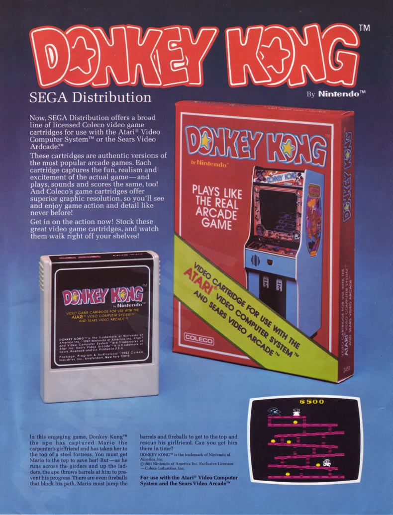 Donkey Kong · page 1/2 · 1982