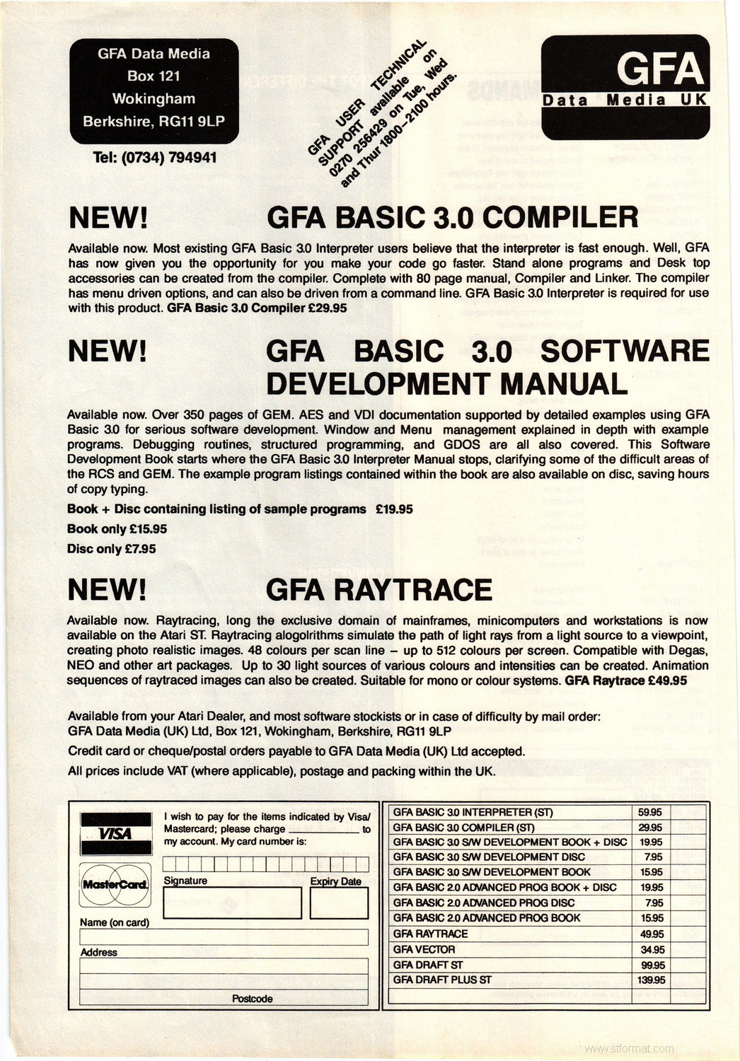 GFA BASIC 3 Compiler / GFA Raytrace · 1989