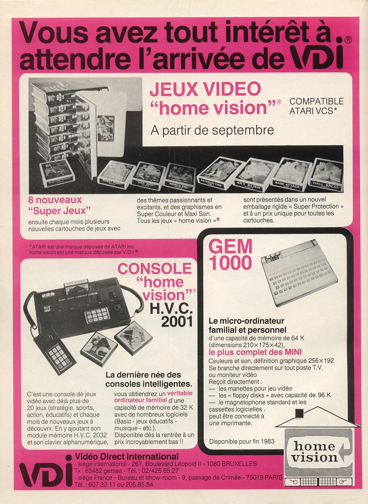Vous Avez Tout Intérêt à Attendre l'Arrivée de VDI. · 1983