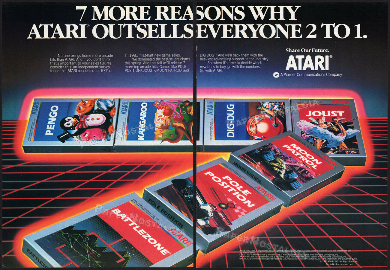 Joust / Moon Patrol / Pole Position / Battlezone · 1983