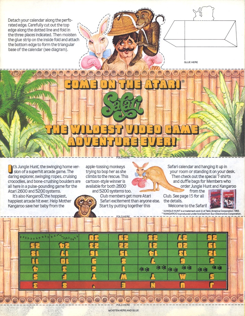 Jungle Hunt / Kangaroo Calendar · 1983