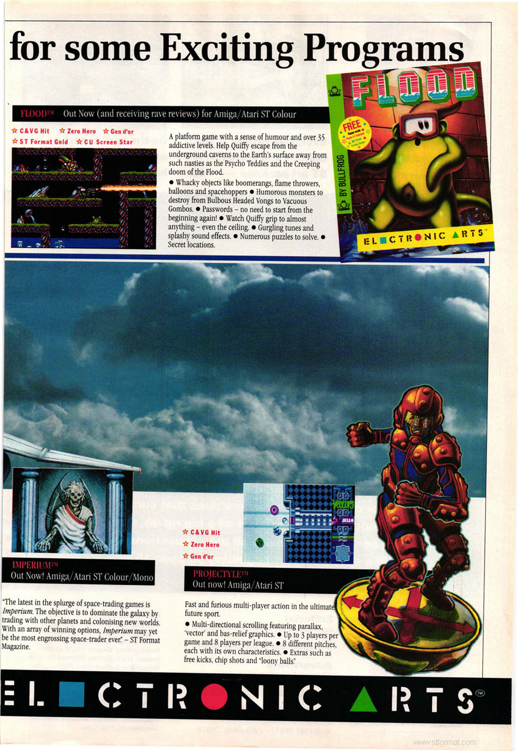 Magic Fly / Chuck Yeager's Advanced Flight Trainer 2.0 / Imperium / Flood / Projectyle · page 2/2 · 1990