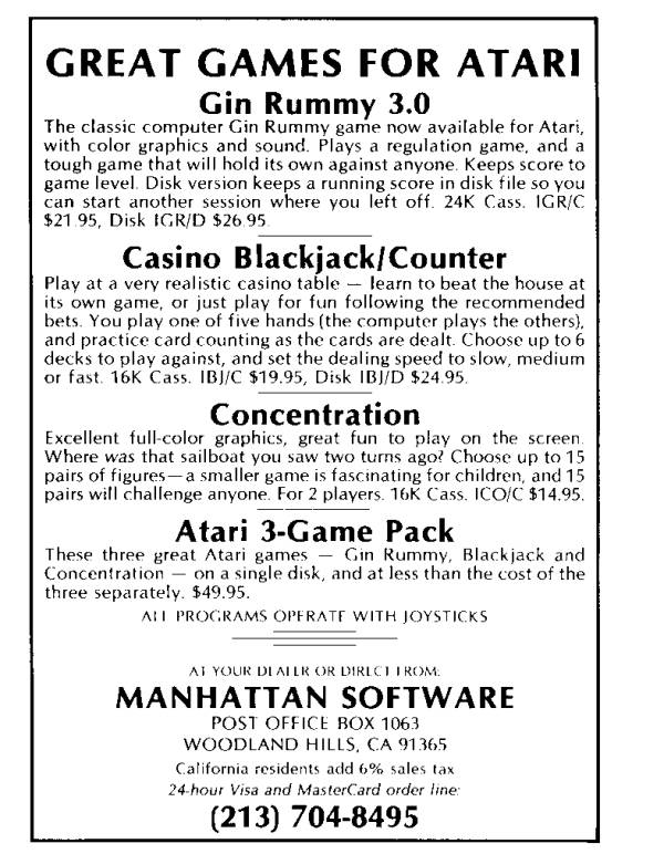Manhattan Software · 1981