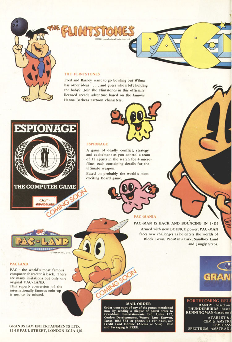 Pac-Mania · page 1/2 · 1989