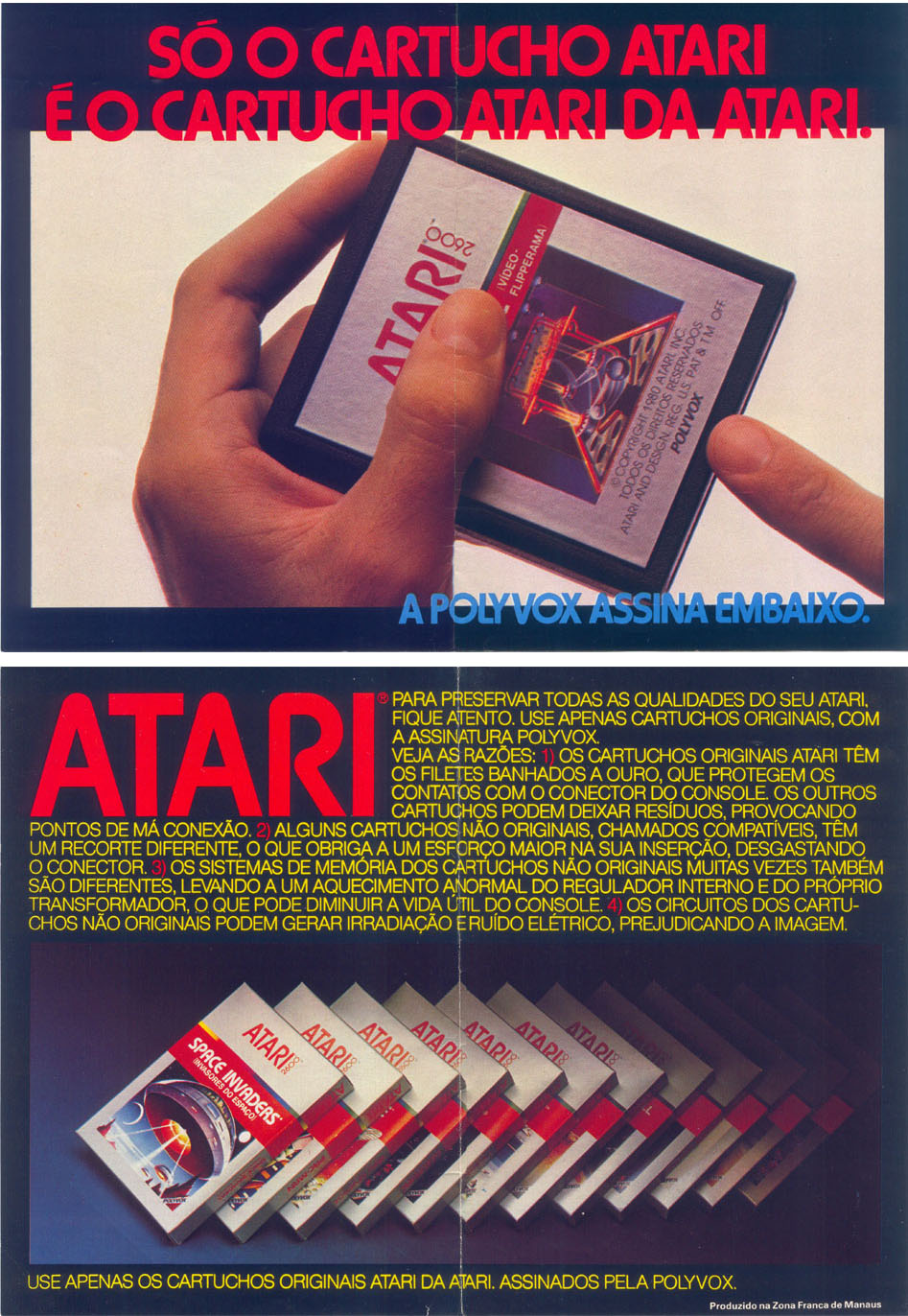 Só o Cartucho Atari É o Cartucho Atari da Atari.