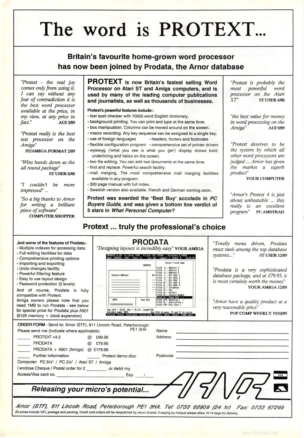 Protext / Prodata · 1990