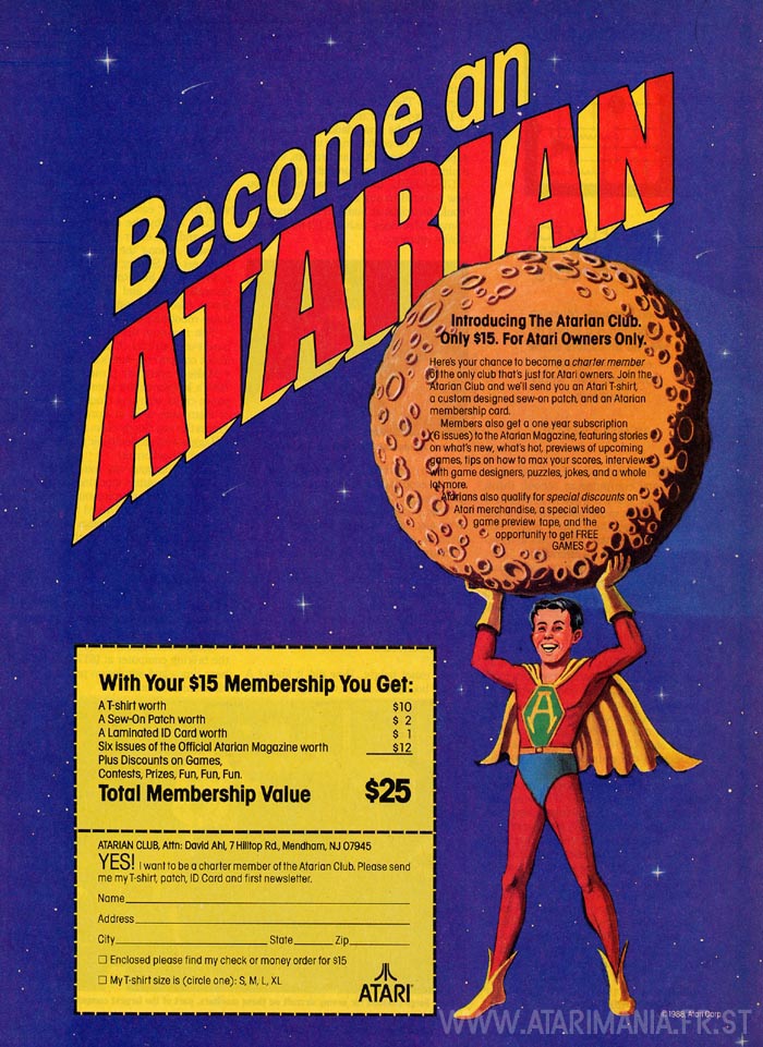 Become an Atarian. · 1983