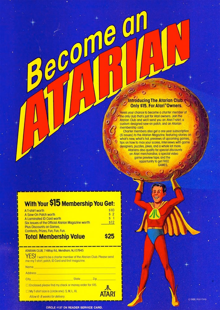 Become an Atarian. · 1983