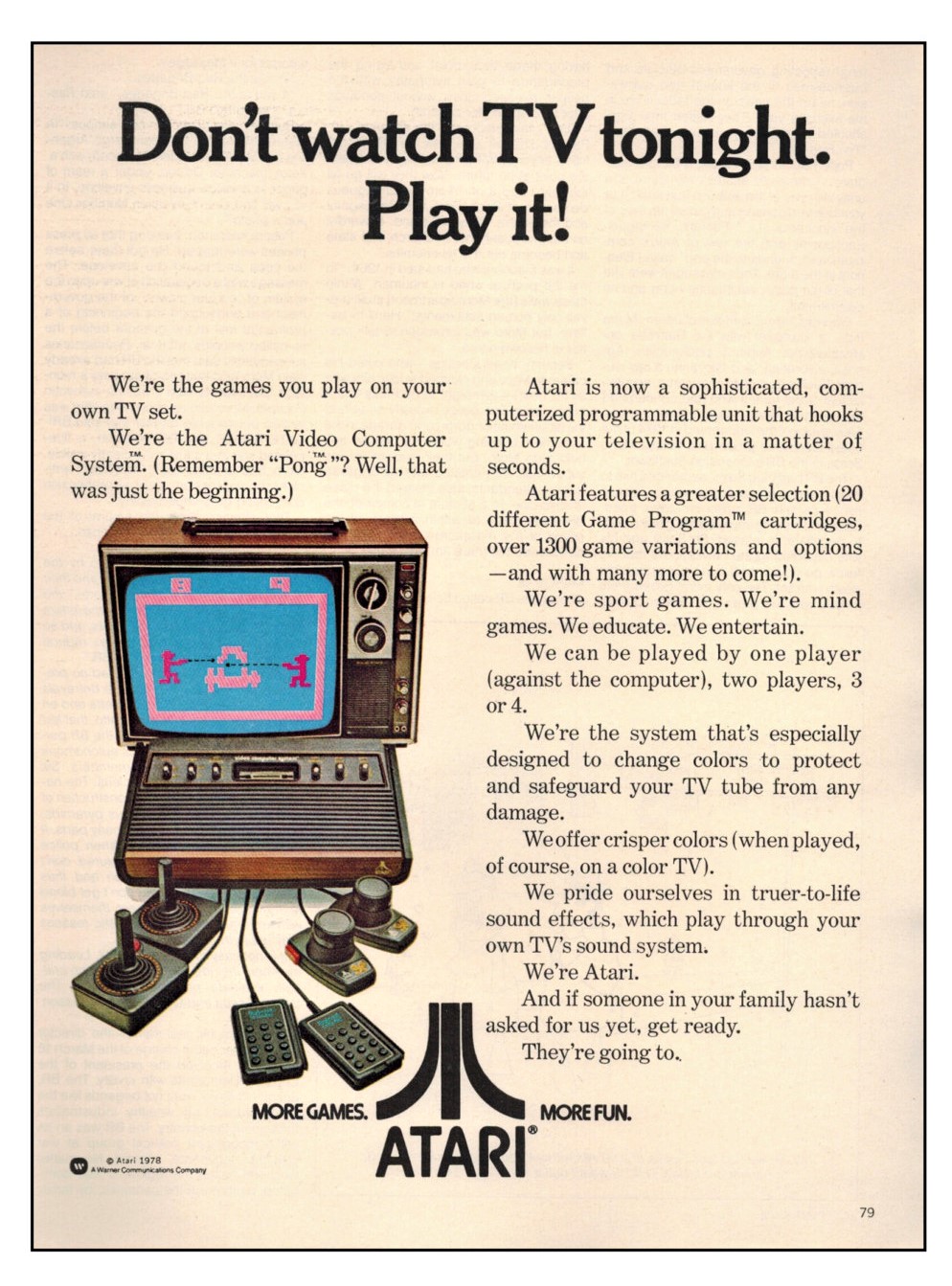 Don't Watch TV Tonight. Play It! · 1978