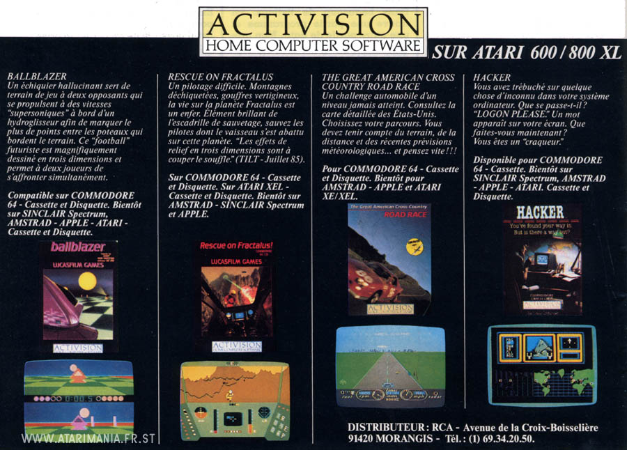 Activision - Home Computer Software · 1986