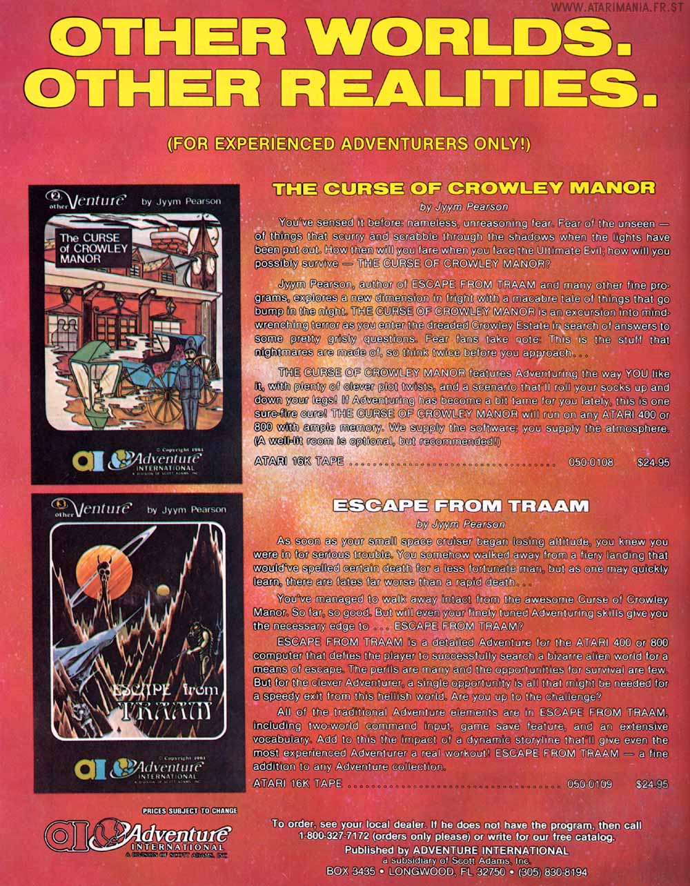 Other Worlds. Other Realities. · 1982