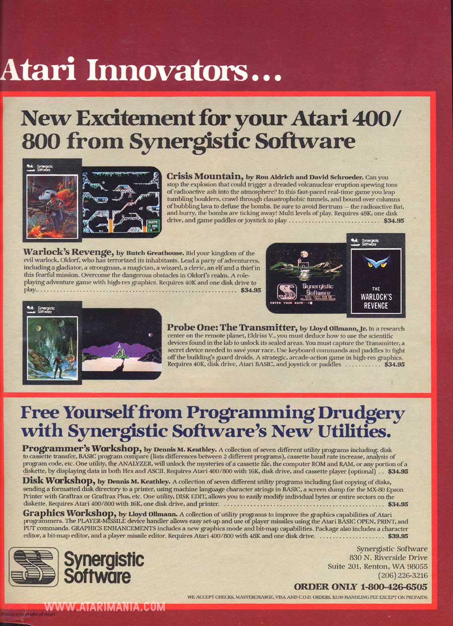 Atari Innovators... · 1983