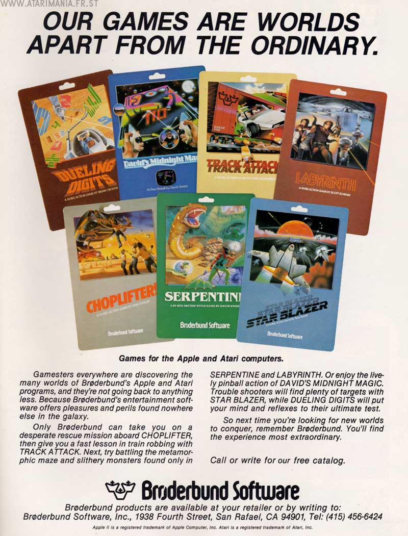 Our games are worlds apart from the ordinary · 1983