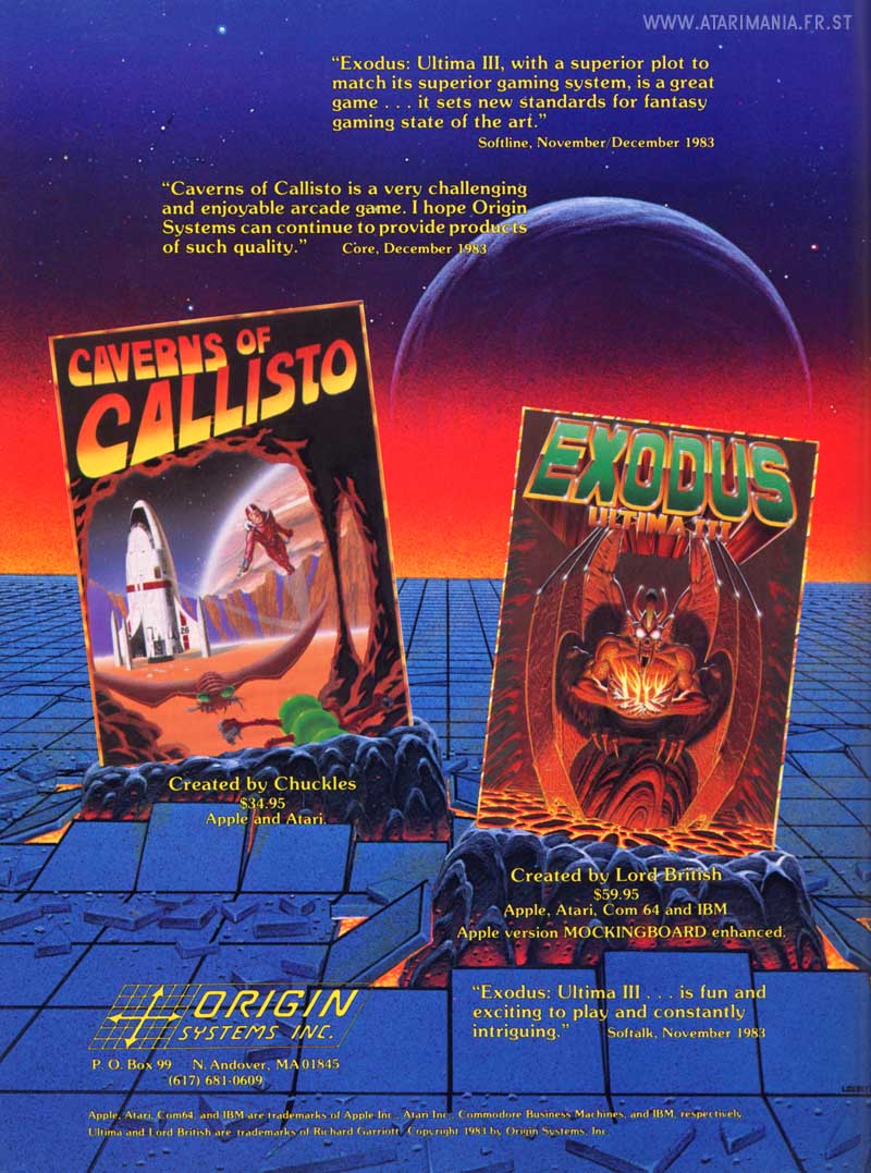 Caverns of Callisto - Exodus · 1984