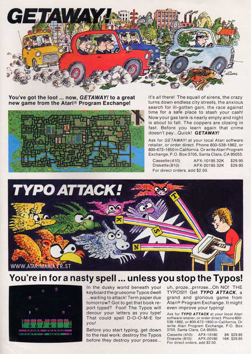 Getaway! / Typo Attack · 1983