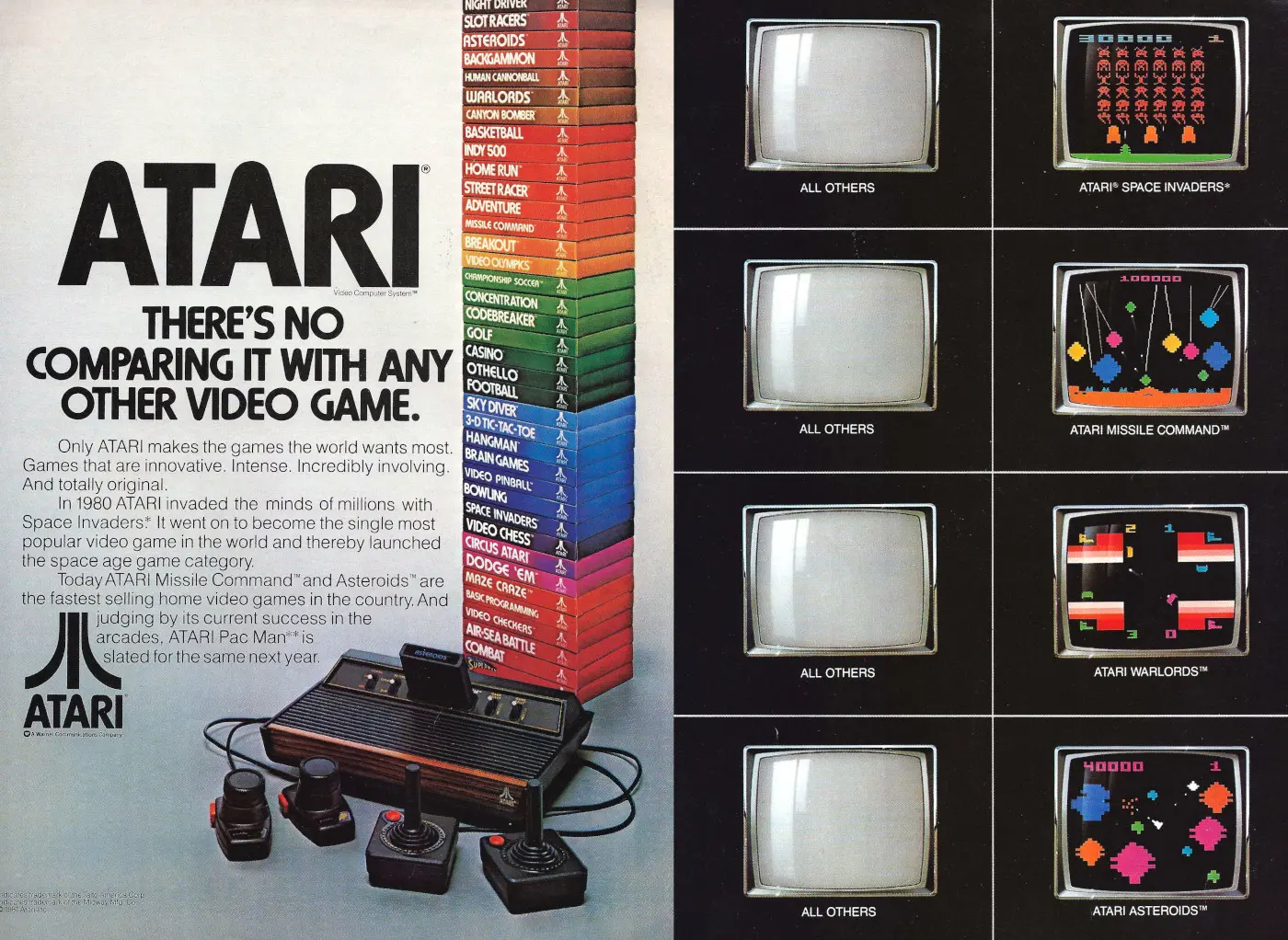 Space Invaders / Missile Command / Warlords / Asteroids · 1981