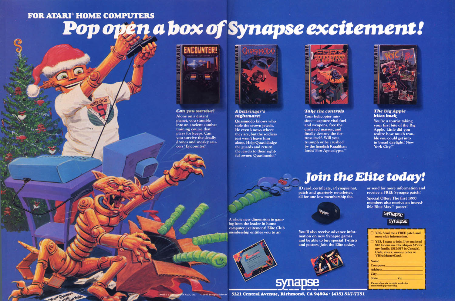 Pop open a box of Synapse excitement! · 1983