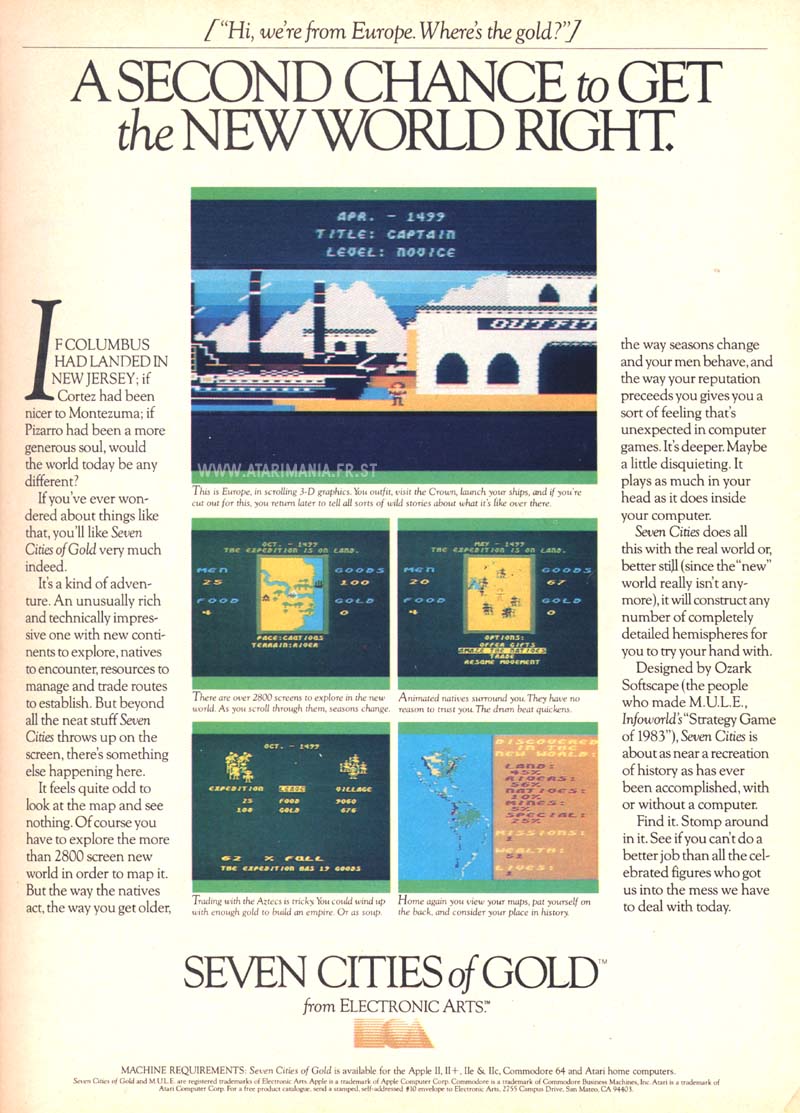 Seven Cities of Gold · 1984