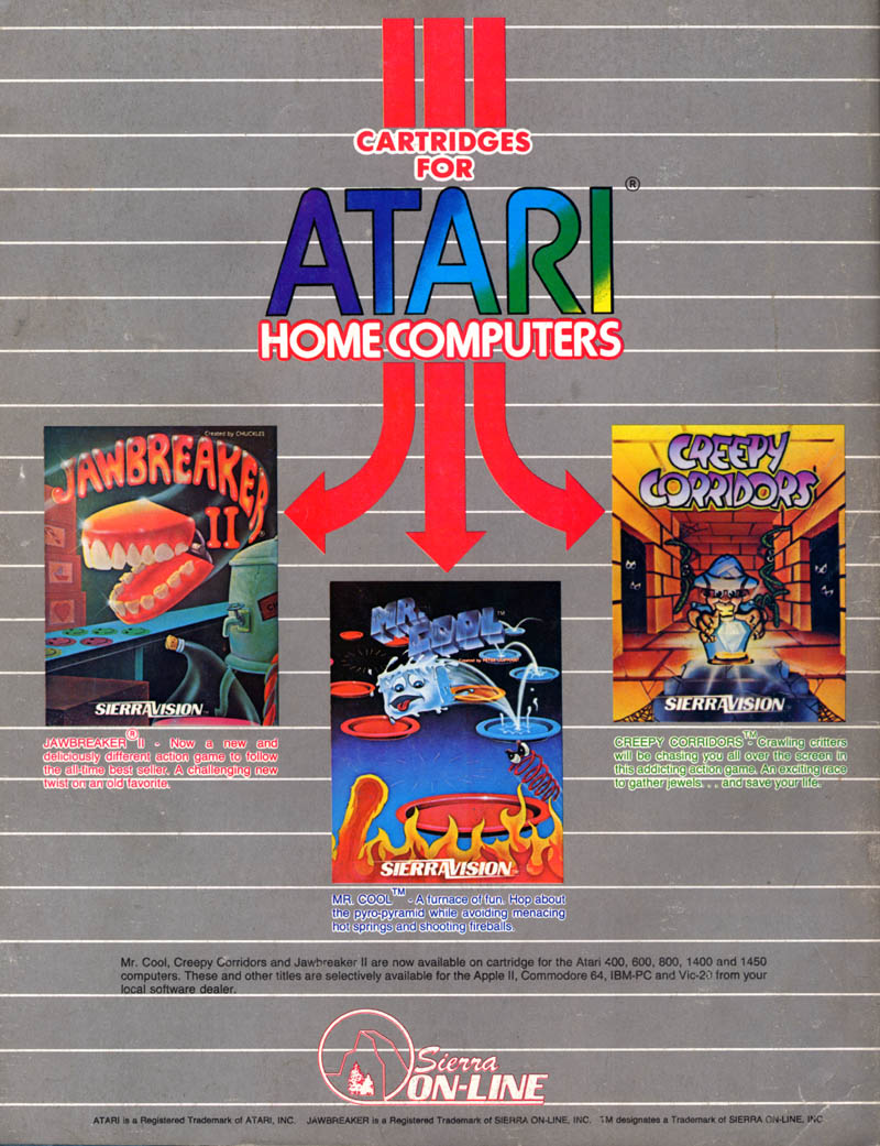Cartridges for Atari Home Computers · 1983