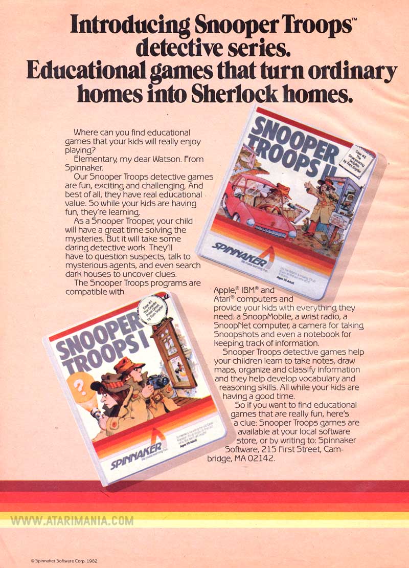 Introducing Snooper Troops detective series. · 1982
