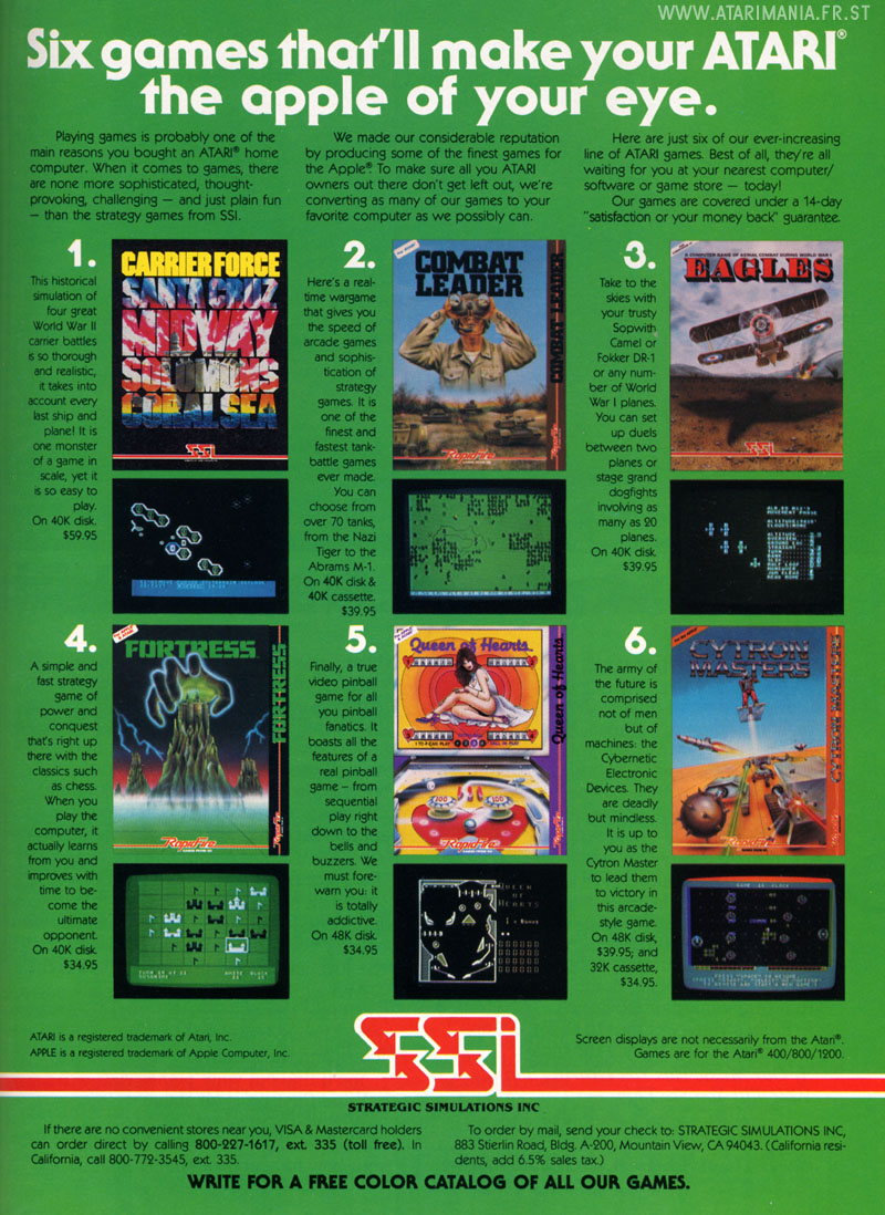 Six games that'll make your Atari... · 1983