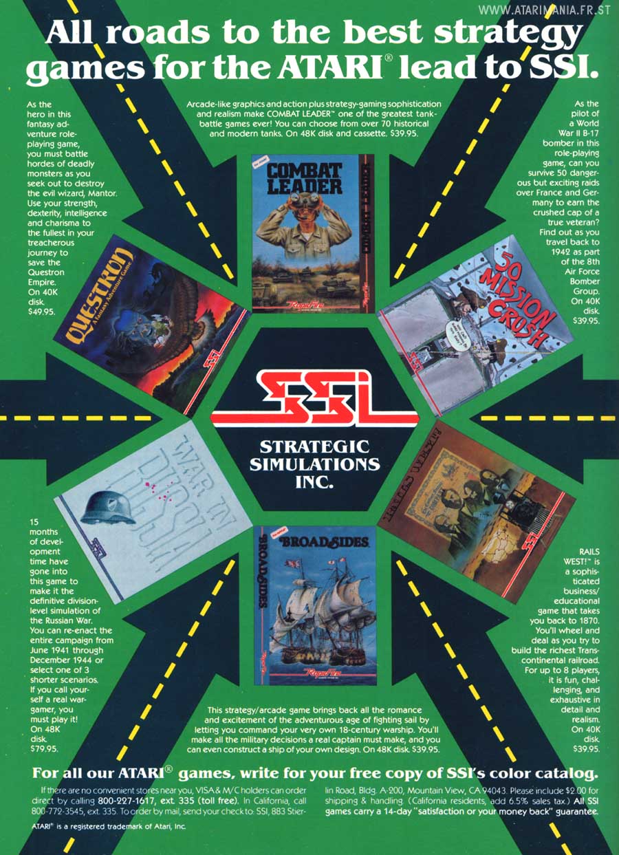 All roads to the best strategy games... · 1984