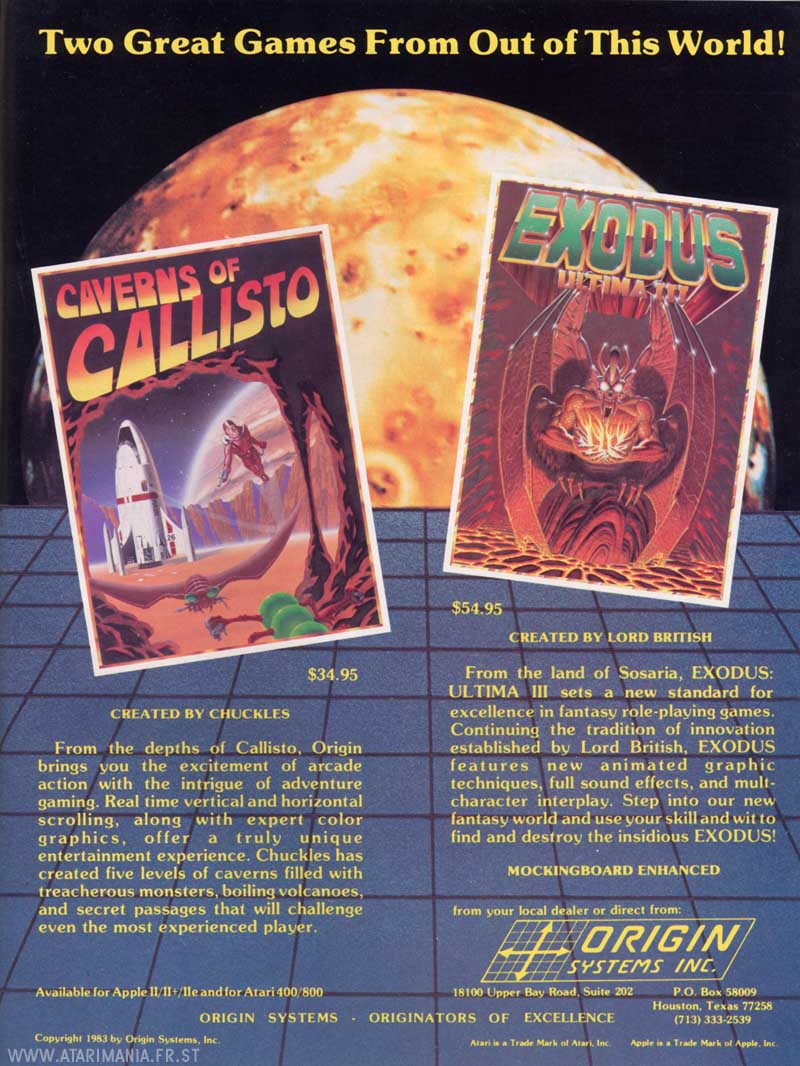 Two Great Games From Out of This World! · 1983