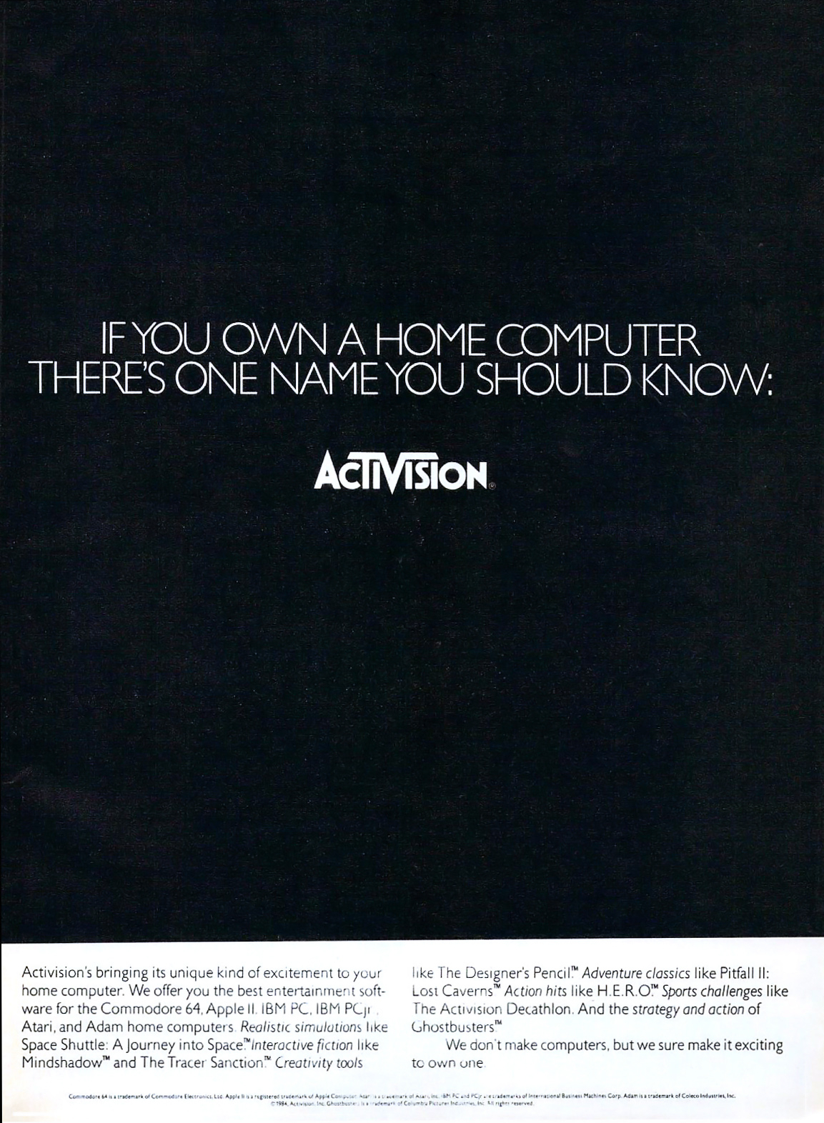 Zenji / Space Shuttle / H.E.R.O. / Beamrider · page 1/3 · 1984