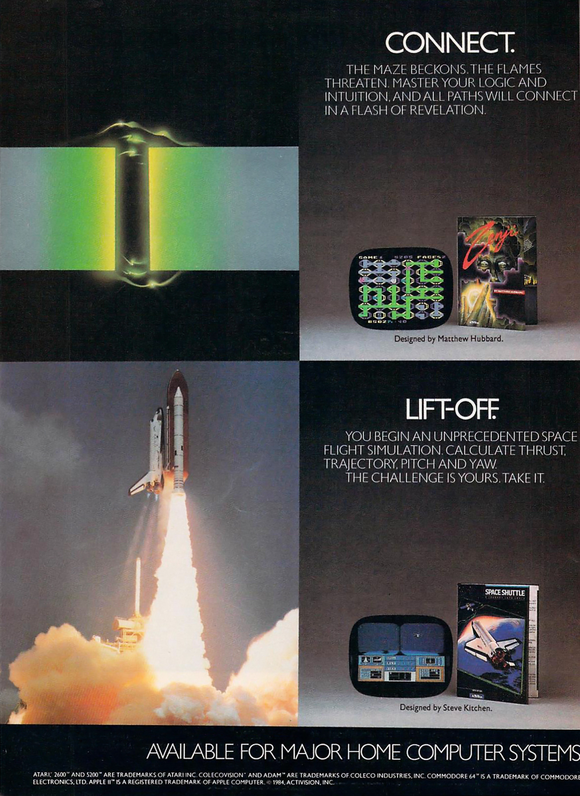 Zenji / Space Shuttle / H.E.R.O. / Beamrider · page 2/3 · 1984