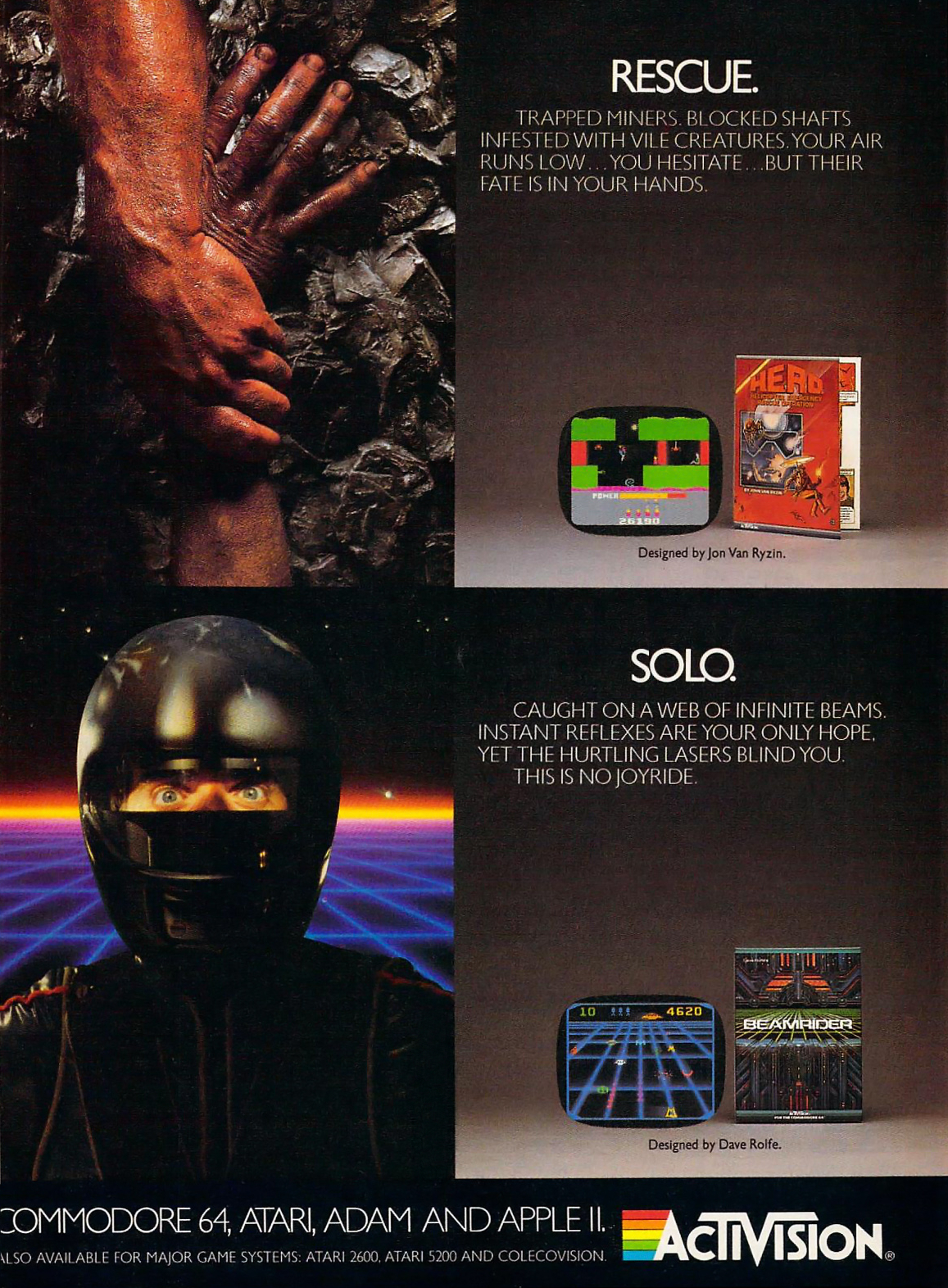 Zenji / Space Shuttle / H.E.R.O. / Beamrider · page 3/3 · 1984