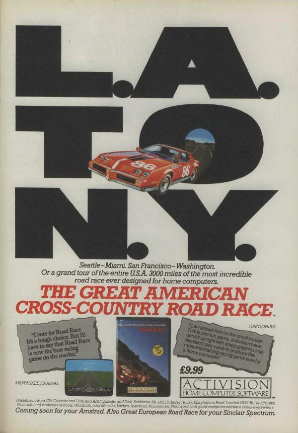 LA to NY · 1985