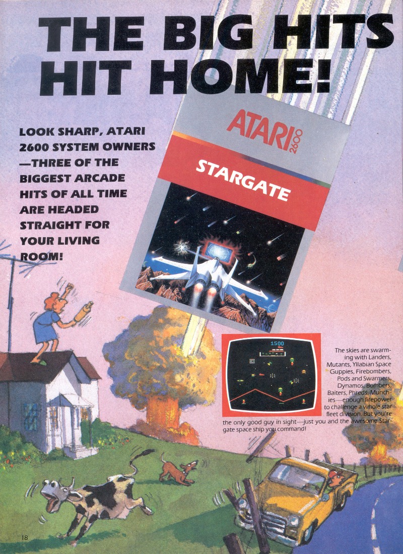 Stargate / Crystal Castles / Millipede · page 1/2 · 1984