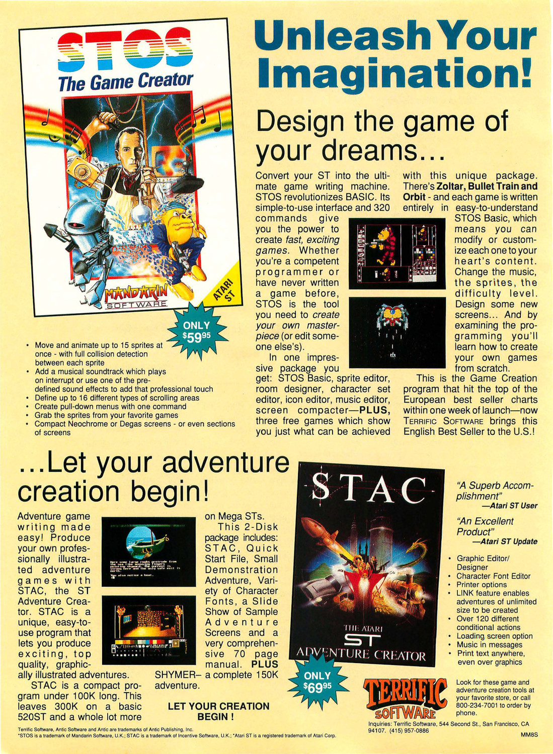 STOS - The Game Creator / STAC - ST Adventure Creator · 1988