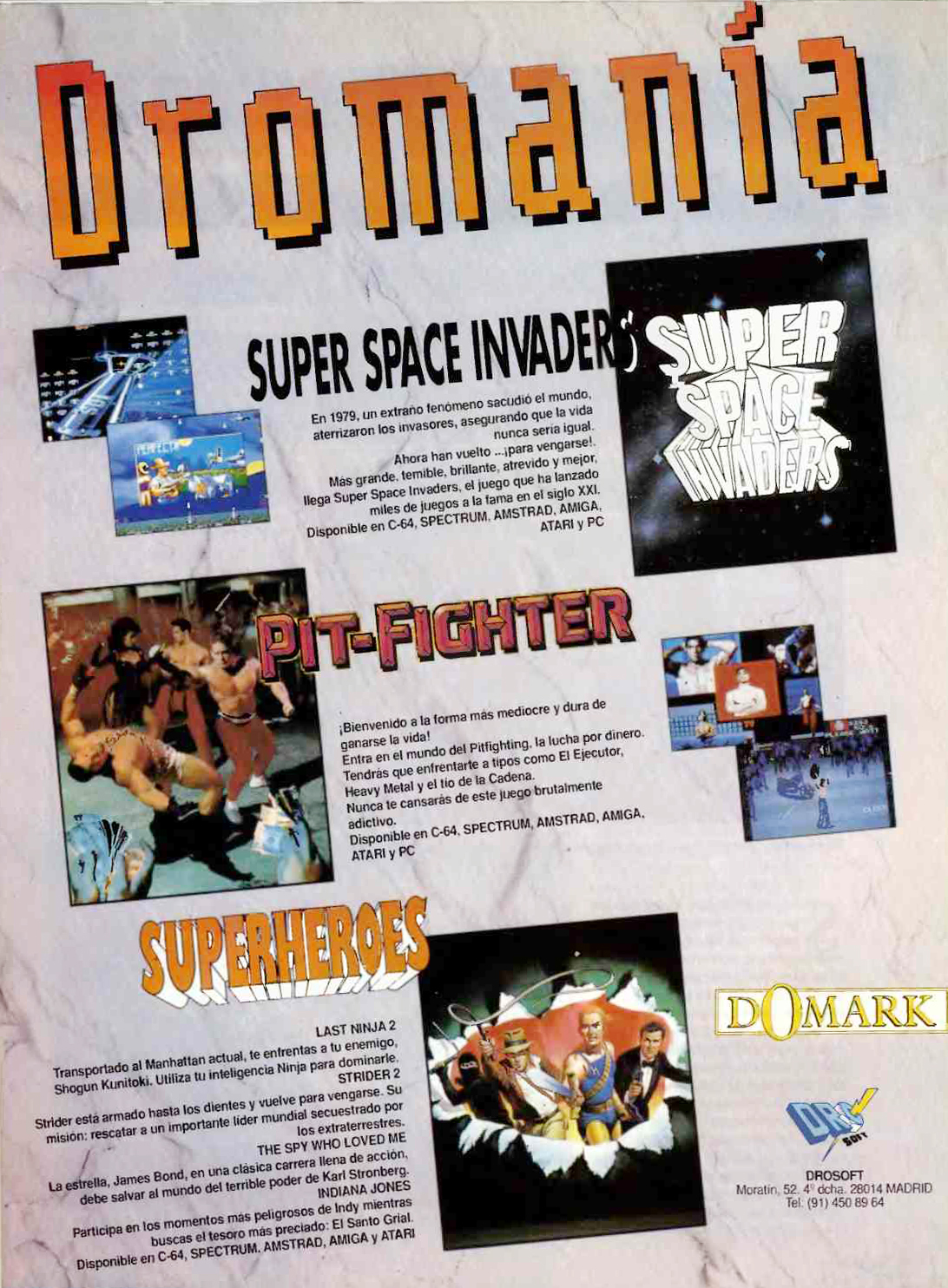 Super Space Invaders / Pit-Fighter / Super Heroes
