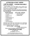 List'n Load Atari ad